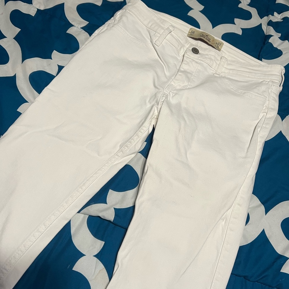 White Hollister Skinny Jeans
